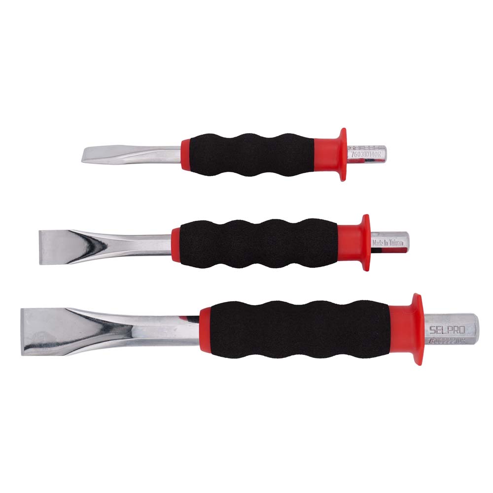 Cold Chisel with Rubber Grip